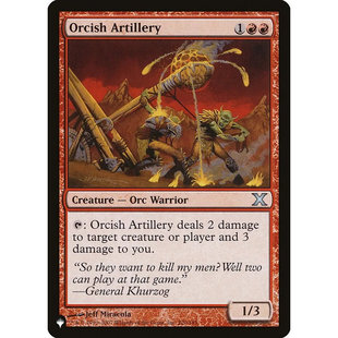 【北境卡牌】万智牌 半兽人的大炮 Orcish Artillery List 英文平