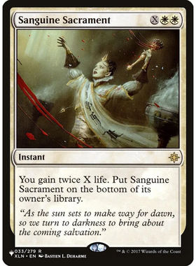 【北境卡牌】万智牌 血色圣礼 Sanguine Sacrament LIST 英文平卡