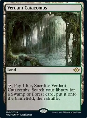 【北境卡牌】万智牌 MH2 新绿陵墓 Verdant Catacombs中/英文平卡