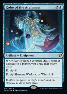 万智牌 大法师法袍 Robe of the Archmagi CLB 中/英文平卡 金