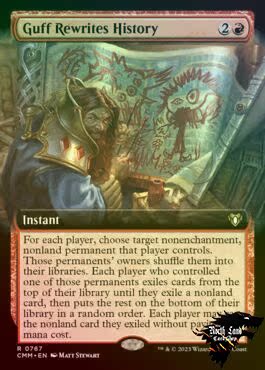 万智牌 CMM 指挥官大师 Guff Rewrites History 英文扩画闪美印