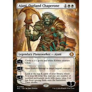万智牌 ECL 洛温 外域照护阿耶尼 Ajani, Outland Chaperone 异画