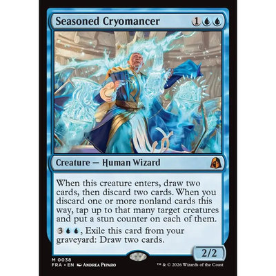 万智牌 干练凛寒术士 Seasoned Cryomancer FRA 英文平/闪卡
