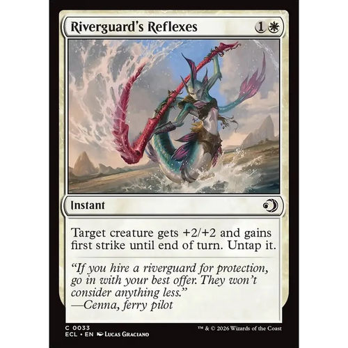 万智牌 ECL 护河卫的反应 Riverguard's Reflexes 英文平/闪卡 铁