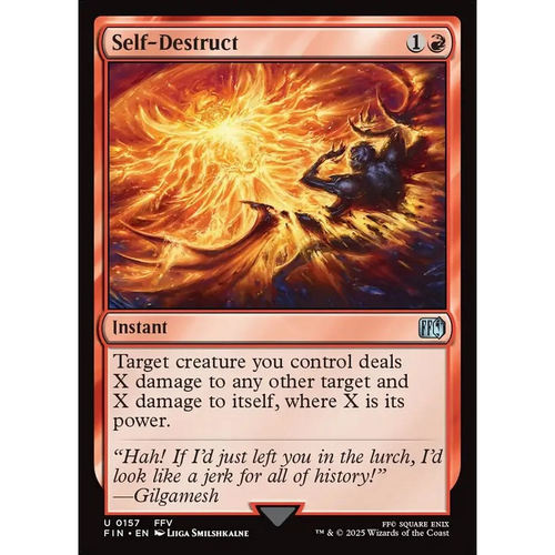 【北境卡牌】万智牌 自爆 Self-Destruct FIN 英文平/闪卡 银