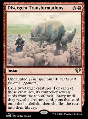 万智牌CMM指挥官大师趋异转化Divergent Transformations英日印平