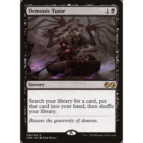 【北境卡牌】万智牌 邪魔导师 Demonic Tutor UMA 英文平卡 金