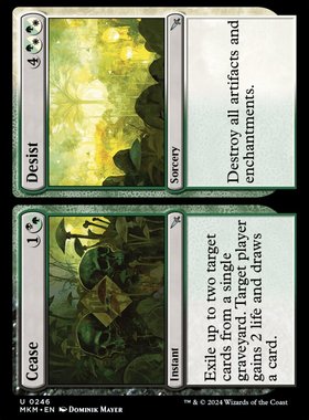 万智牌 停止 // 终止Cease // Desist 简中/英文平 MKM卡洛夫庄园