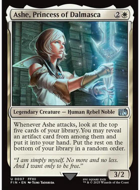 【北境卡牌】万智牌 达玛斯卡公主雅雪 Ashe FIN 英文平/闪 银