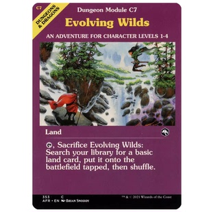 【北境卡牌】万智牌 AFR 成形野地 Evolving Wilds 英文平卡 铁