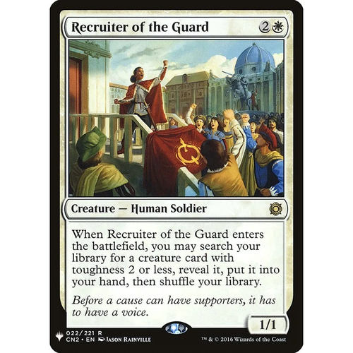 万智牌 侍卫队征召员 Recruiter of the Guard MB1 英文平卡 金