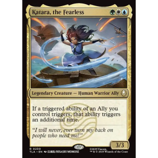 万智牌 无所畏惧的卡塔拉 Katara, the Fearless TLA 英文平/闪卡