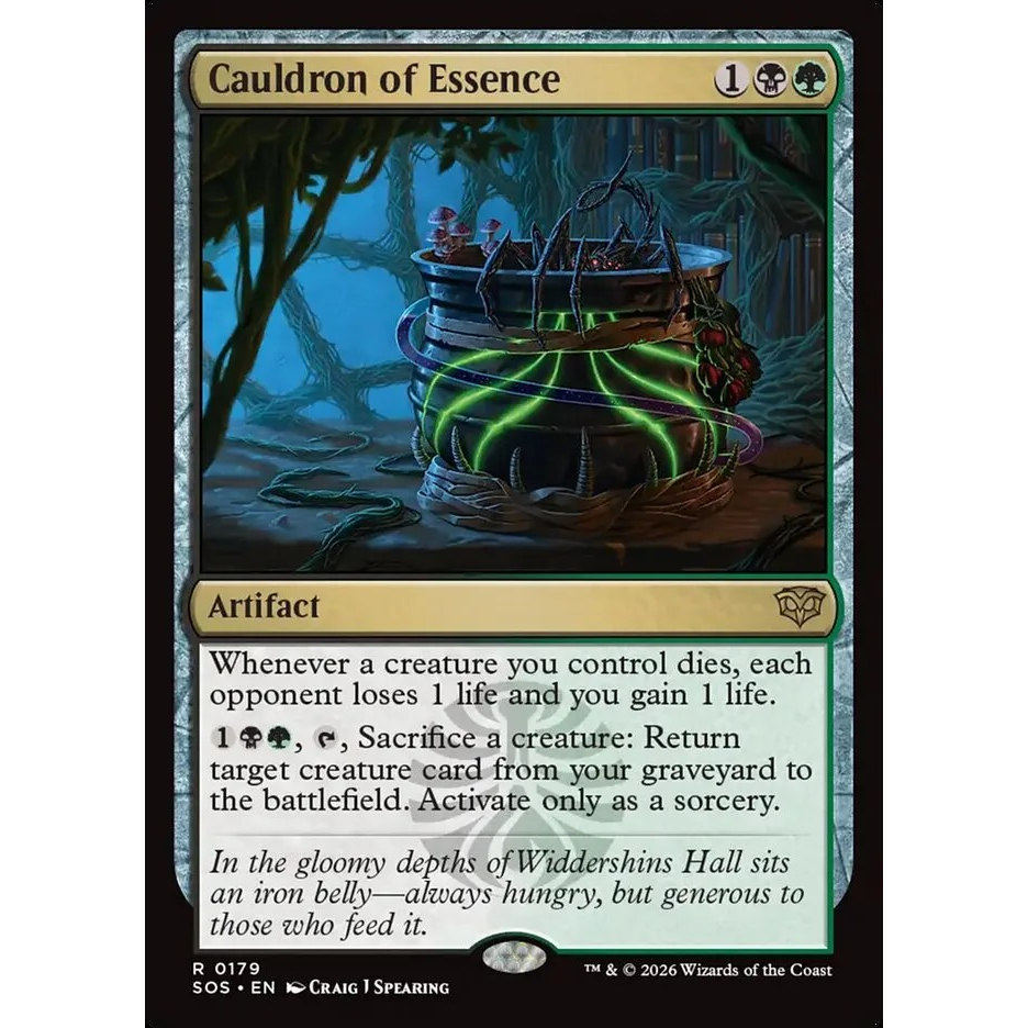 万智牌 精华鼎镬 Cauldron of Essence SOS 英文平/闪卡 金