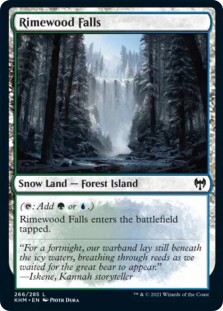 【北境卡牌】万智牌 凯德海姆 KHM 霜林瀑布 Rimewood Falls中/英