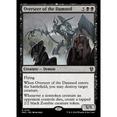 万智牌 厄亡者督军 Overseer of the Damned MKC 英文平卡 金