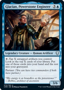 万智牌 CMR 魔力石技师格雷贤 Glacian, Powerstone Engineer 银