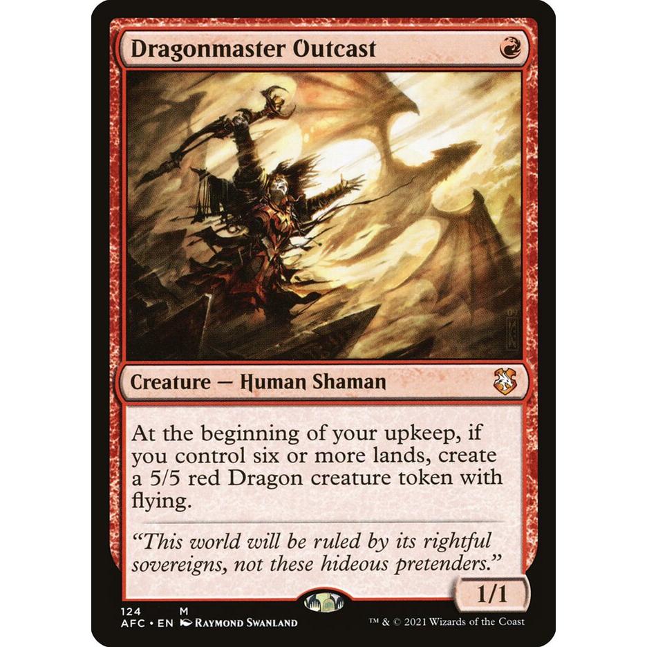 【北境卡牌0万智牌 受逐召龙师Dragonmaster Outcast 英文 AFC