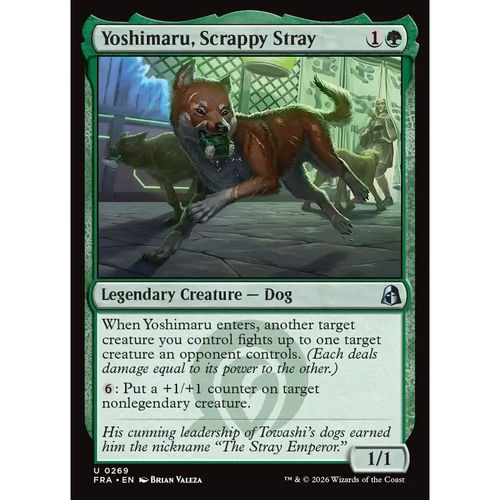万智牌 好斗野狗义丸 Yoshimaru, Scrappy Stray FRA 英文平/闪卡