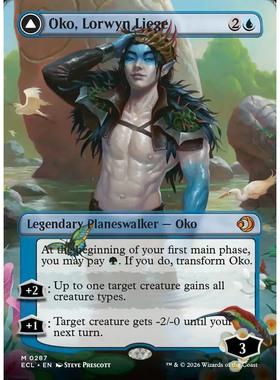 万智牌 ECL 洛温 洛温王侯瓯柯 Oko, Lorwyn Liege 英文异画平/闪