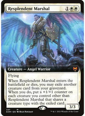 万智牌 华辉统帅使 Resplendent Marshal KHM 英文扩画平/闪 秘稀