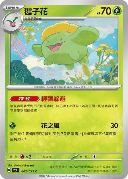 宝可梦繁中朱紫SV2D毽子花