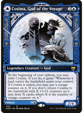 万智牌 远行神寇西玛 Cosima, God of the Voyage KHM 中/英异画