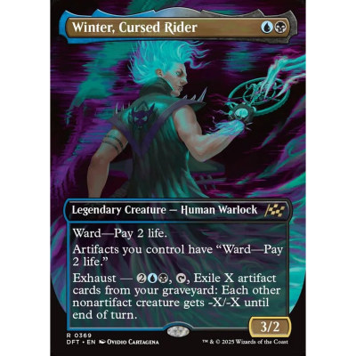 万智牌 受诅车手温特 Winter, Cursed Rider DFT 英文异画平/闪卡