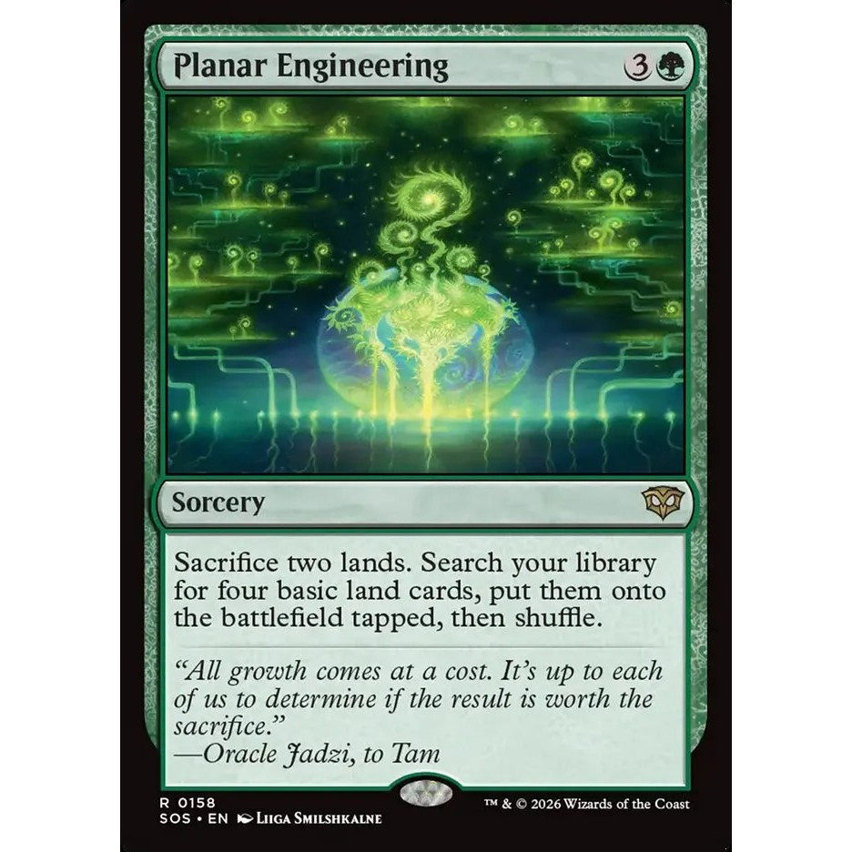 万智牌 时空工程 Planar Engineering SOS 英文平/闪卡 金
