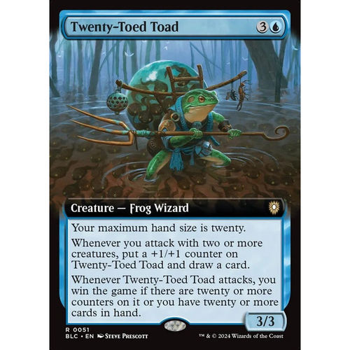 【北境卡牌】万智牌 廿蚪蟾蜍 Twenty-Toed Toad BLC 英文扩画平