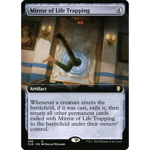 万智牌 慑心镜 Mirror of Life Trapping CLB 英文扩画平/闪卡 金