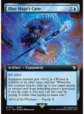 万智牌 青魔法师的青魔杖 Blue Mage's Cane FIC 英文扩画平/闪卡