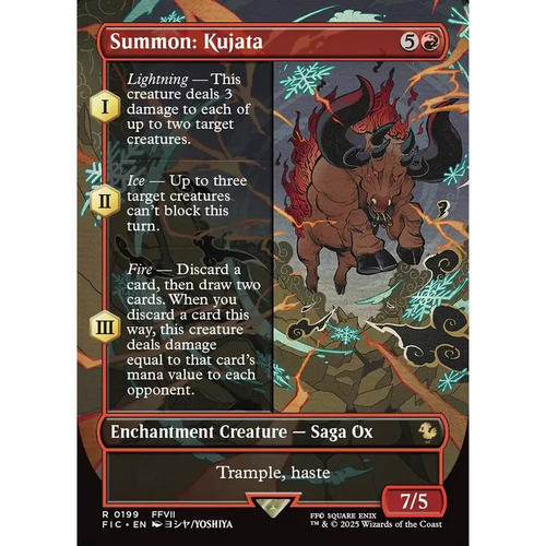 万智牌 召唤：库加塔 Summon: Kujata FIC　英文扩画平/闪卡 金