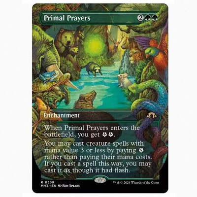 万智牌卡牌原初祷言中英日印扩画