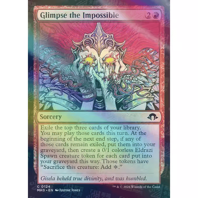 万智牌瞥视绝望MH3卡牌平日印