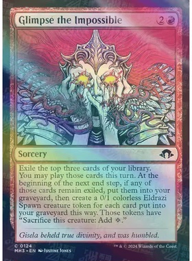 万智牌 摩登新篇3 MH3 瞥视绝望Glimpse the lmpossible日印平/闪