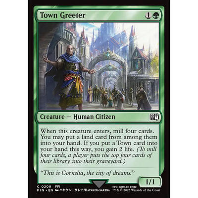 【北境卡牌】万智牌 迎宾镇民 Town Greeter FIN 英文平/闪 铁