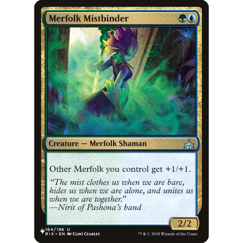【北境卡牌】万智牌 雾锁人鱼 Merfolk Mistbinder LIST 英文平卡