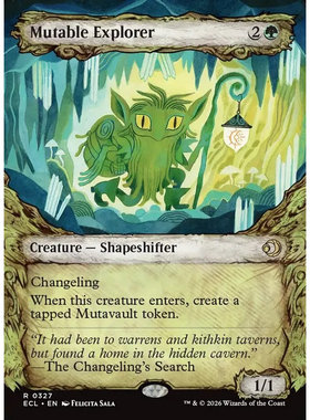 万智牌 ECL 洛温 易形探险家 Mutable Explorer 英文异画平/闪卡