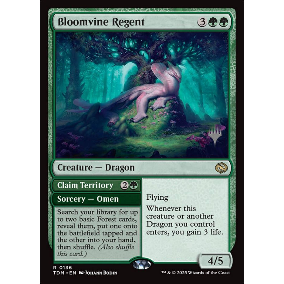 【北境卡牌】万智牌 繁蔓龙侯 Bloomvine Regent TDM 英文代标平
