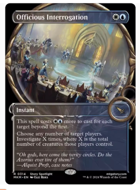 万智牌 官式讯问 Officious Interrogation MKM 英文日印异画平卡