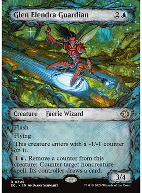 万智牌 ECL艾蓝卓幽谷守护者Glen Elendra Guardian英文异画平/闪
