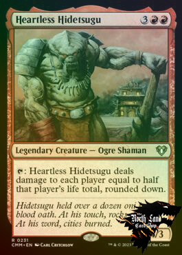 万智牌 无情碑出告Heartless Hidetsugu 英文闪CMM指挥官大师美印