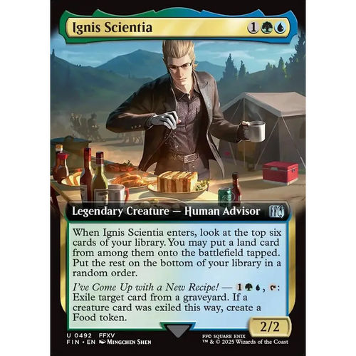 万智牌 伊格尼斯·斯堪提亚 Ignis Scientia  FIN英文扩画平/闪卡