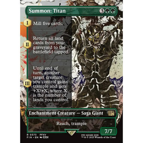 【北境卡牌】万智牌 召唤：泰坦 Summon: Titan FIN英文异画平/闪