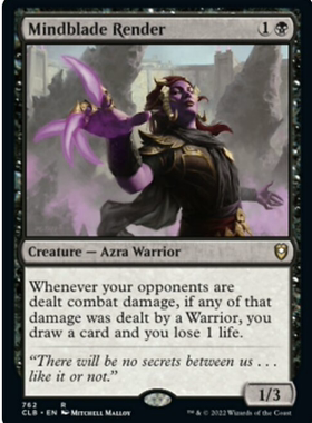 【北境卡牌】万智牌 碎心剑客 Mindblade Render CLB 英文平卡 金
