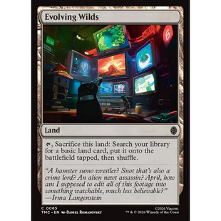 【北境卡牌】万智牌 成形野地 Evolving Wilds TMC 英文平卡 铁