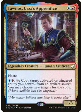 万智牌 克撒的学徒达硌士 Tawnos, Urza's Apprentice C18 英文闪