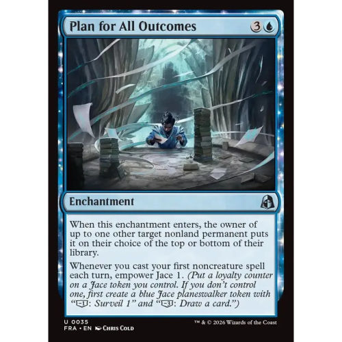 万智牌 万全之策 Plan for All Outcomes FRA 英文平/闪卡 银