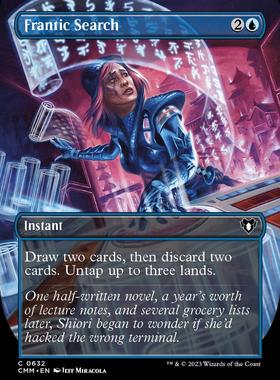 万智牌 CMM 指挥官大师 狂搜乱寻 Frantic Search 英文扩画平美印