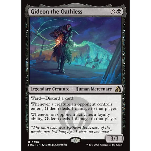 万智牌 无誓约的基定 Gideon the Oathless FRA 英文平/闪卡 金